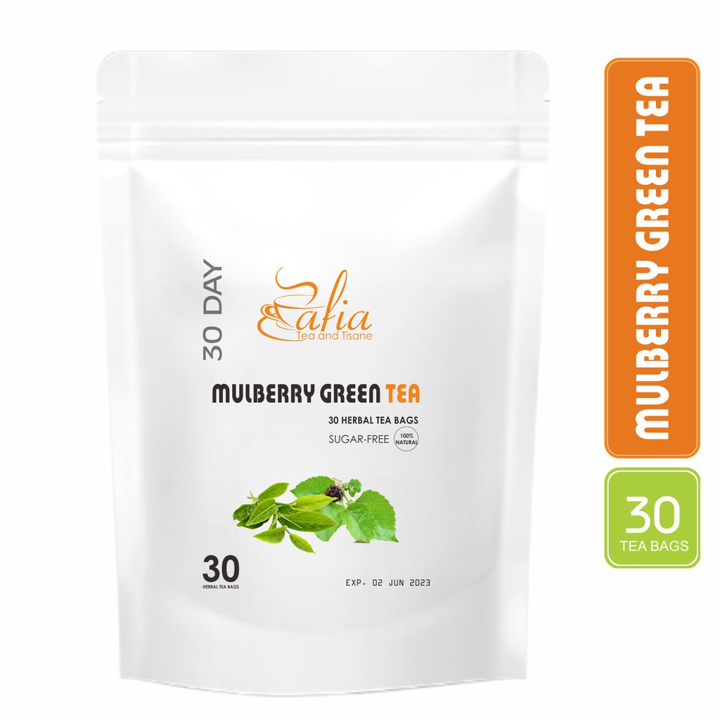 

Mulberry Green Tea : Teh daun Mulberry With Green Tea (30 Tea Bag)