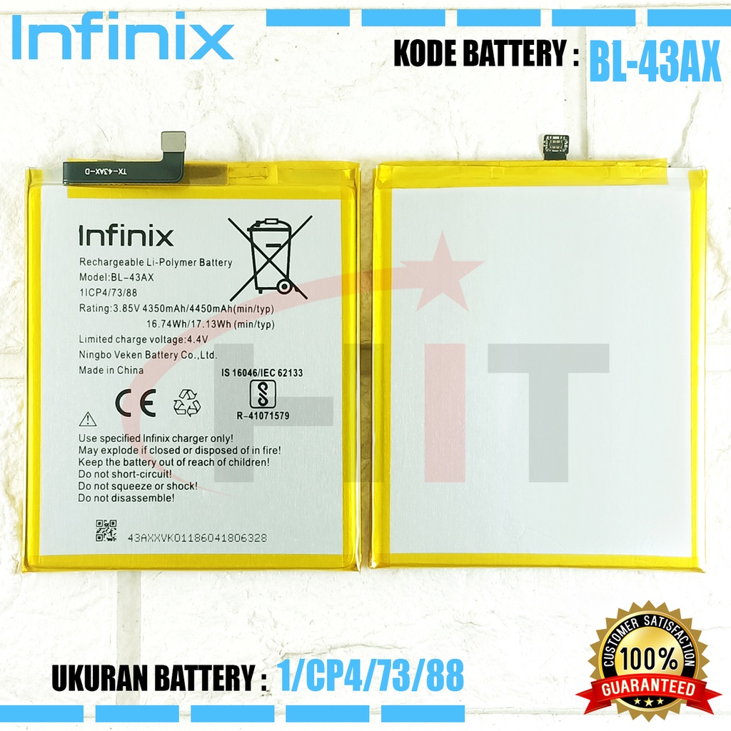 Baterai Battery Infinix Zero 5 Zero 5Pro X603 BL43AX BL-43AX