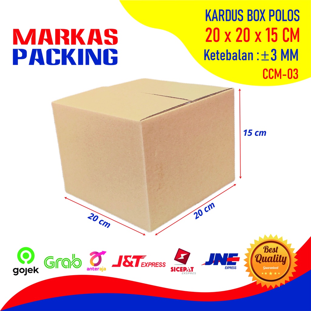 

Kardus Karton Box 20x20x15 CM Dus Packing Packaging Polos