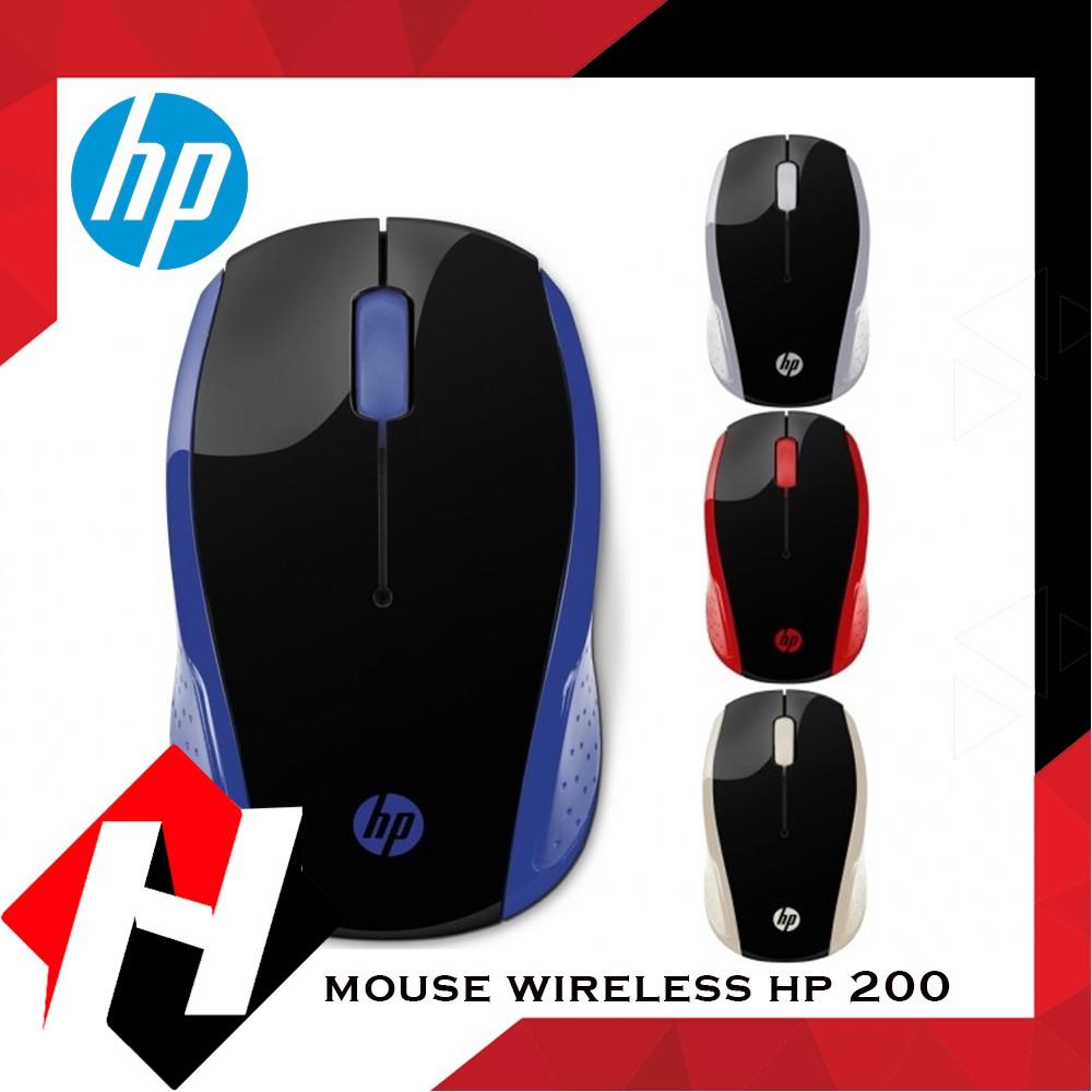 Mouse Wireless / Mouse Tanpa Kabel HP 200 Original / Mouse Wireless Murah