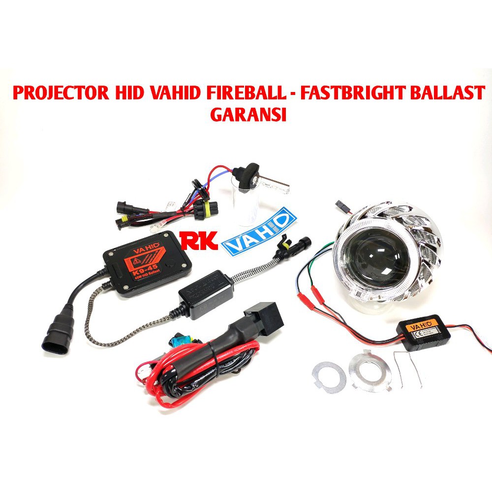 TERLARIS PROJECTOR HID VAHID FIREBALL | LAMPU PROJIE HID A13 HIGH LOW GARANSI