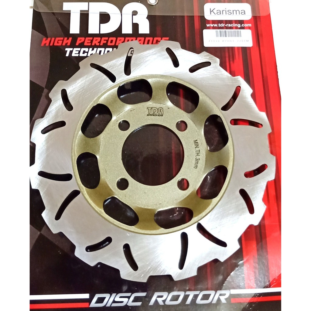 PIRINGAN TDR KARISMA CS1 FIT NEW SUPRA 125 REVO LAMA DISK CAKRAM FRONT TDR RACING ORIGINAL 220MM