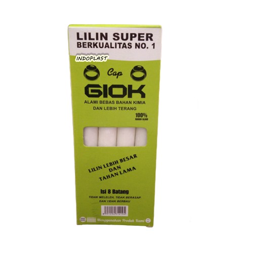 Lilin Super Jumbo / Lilin Putih / Lilin Mati Lampu / Lilin Alami 8batang