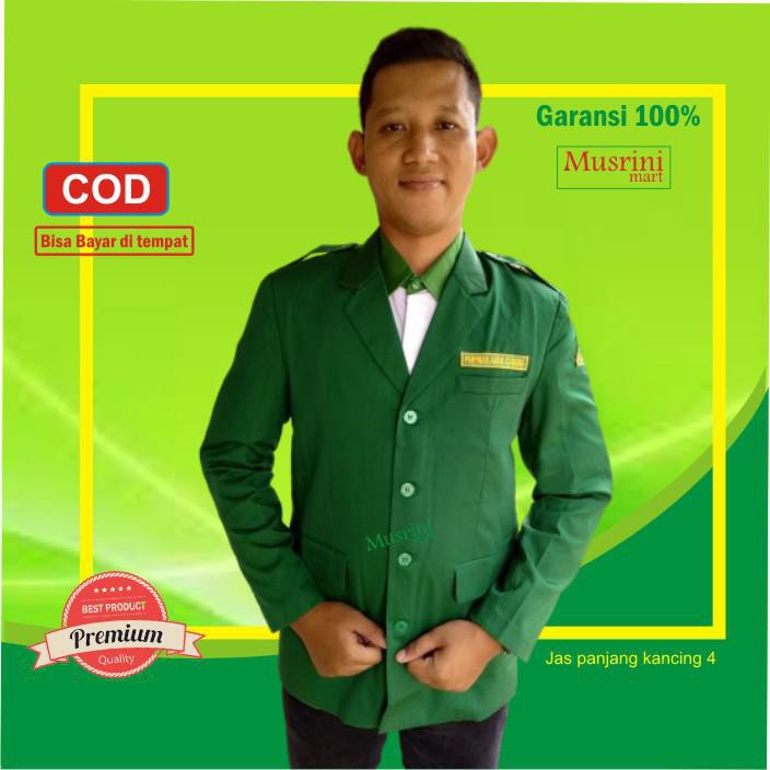 JAS ANSOR LENGAN PANJANG KANCING 4 SERAGAM ANSOR BANSER NU JAZ ANSOR