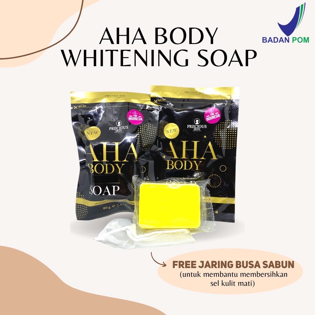 Sabun Pemutih Badan Precious Skin AHA Soap Body Booster Whitening BPOM 80gr