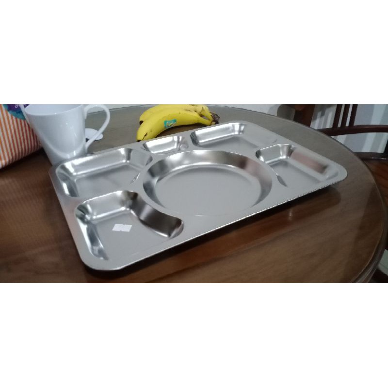 Stainless steel food tray
