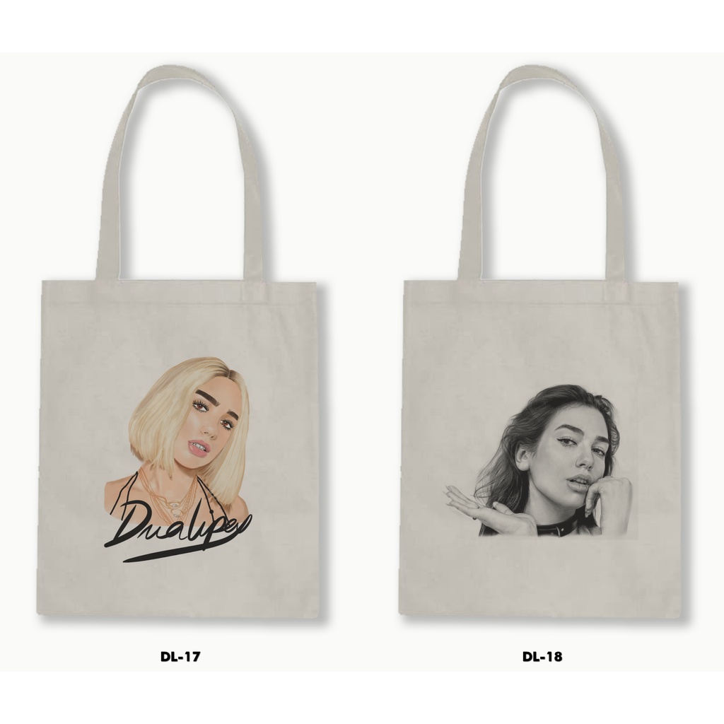 TOTE BAG BLACU - DUA LIPA 01