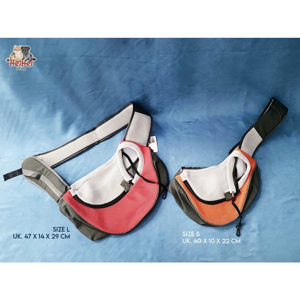 Tas Selempang Anjing Kucing/ Tas Gendong Hewan Anjing Kucing / Pet Sling Carrier Shoulder Travel Bag Dog Cat Puppy Kitten