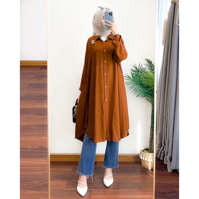 Tunik cheline - Tunik Wanita- Tunik Oversize