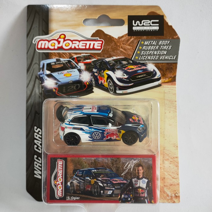 Majorette WRC Cars Volkswagen VW Polo WRC Red Bull Skala 64 Diecast