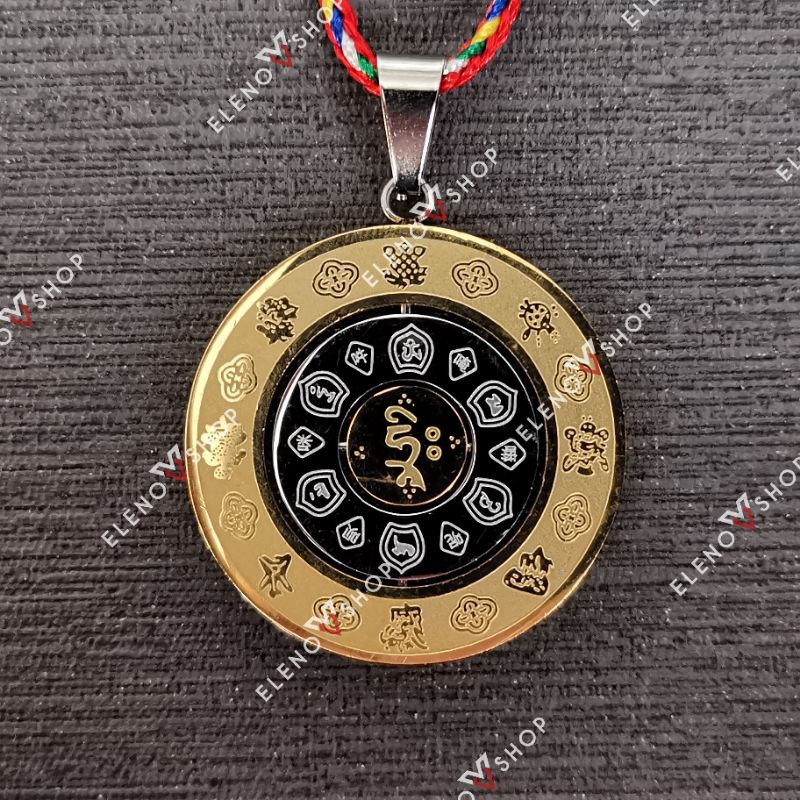 Kalung Titanium Doa Om Mani Padme Hum Premium Quality