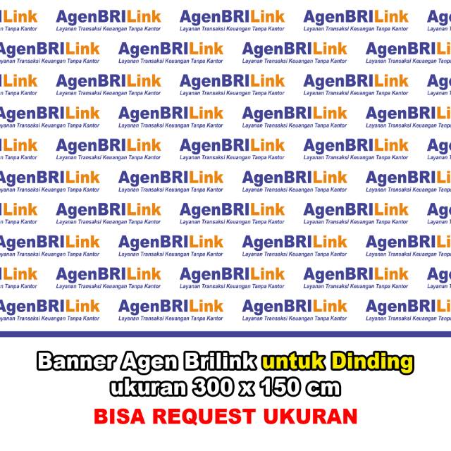 BANNER BRILINK INDOOR UNTUK DINDING KANTOR AGEN BRILINK ATM BERSAMA