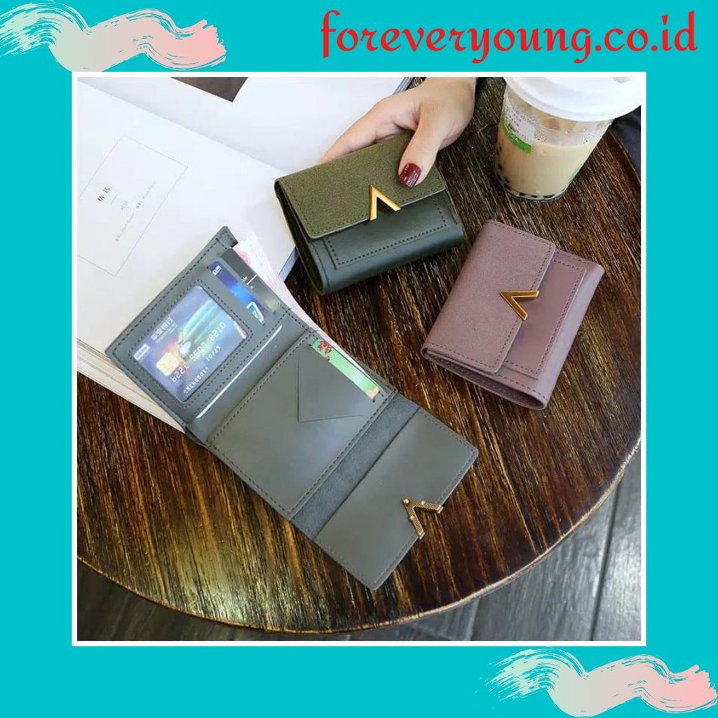 ( Fy ) COD Dompet Retro D43 Paragraf Pendek Dompet Wanita Import Real Pict