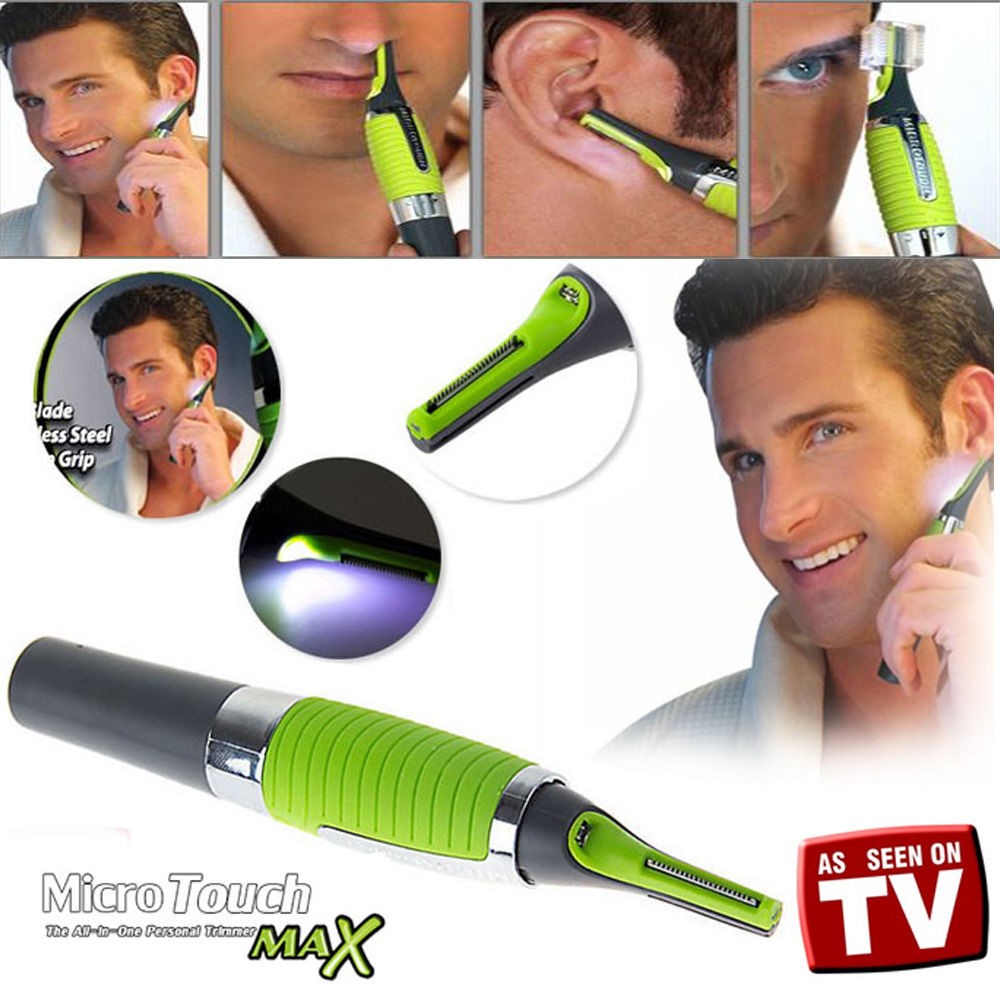 Pisau Cukur Elektrik 4 in 1 Micro Touch Magic Max Hair Groomer - Green