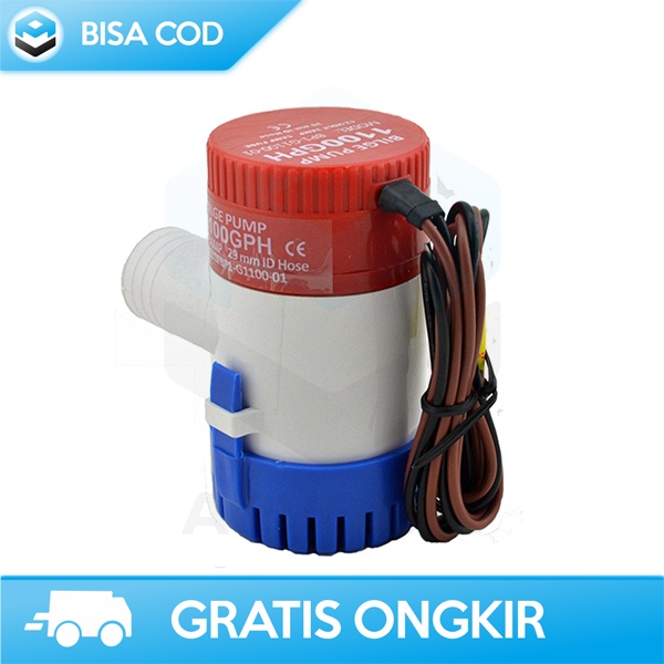 POMPA AIR BERTEKANAN TINGGI SUNSUN SUBMERSIBLE BILGE PUMP 12V 1100gph