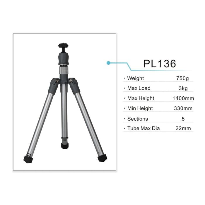 Perspective Tripod PL 136 ALuminium