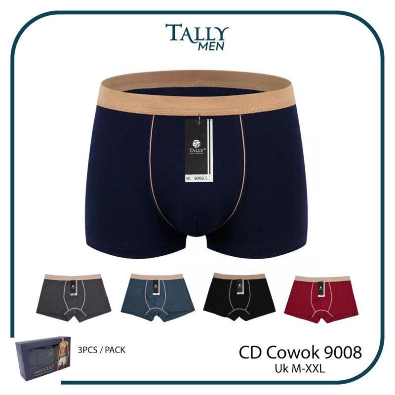 CD BOXER PRIA TALLY 9008 I SIZE M - XXXL Harga Per 1 Pc - BAHAN BAMBUU SUPER LEMBUT - BOXER PRIA DEWASA KATUN - BOXER COWOK LAKI TALLY - BOXER TALLY - ARA98STORE-