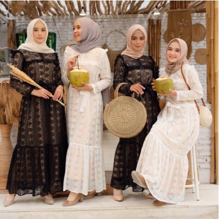 (GAMIS TERBARU)GAMIS TILE MADINAH L/XL/XXL/GAMIS JUMBO/GAMIS LEBARAN WANITA MUSLIM/BAJU MODEL TERBAR