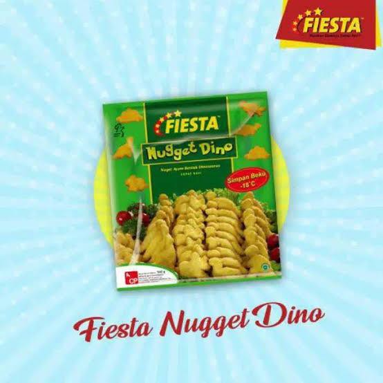 

Fiesta Nugget Dino-500 gram/nugget berbentuk dino