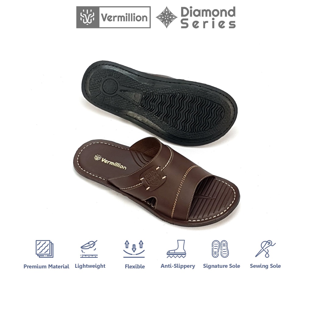 Sandal Slop Pria Sandal Kulit Pria Slop Sandal Jepit Sandal Pria Kekinian Sandal Anti Slip Pria Sandal Pria Sandal Pria Karet Sandal Pria Casual - Druid