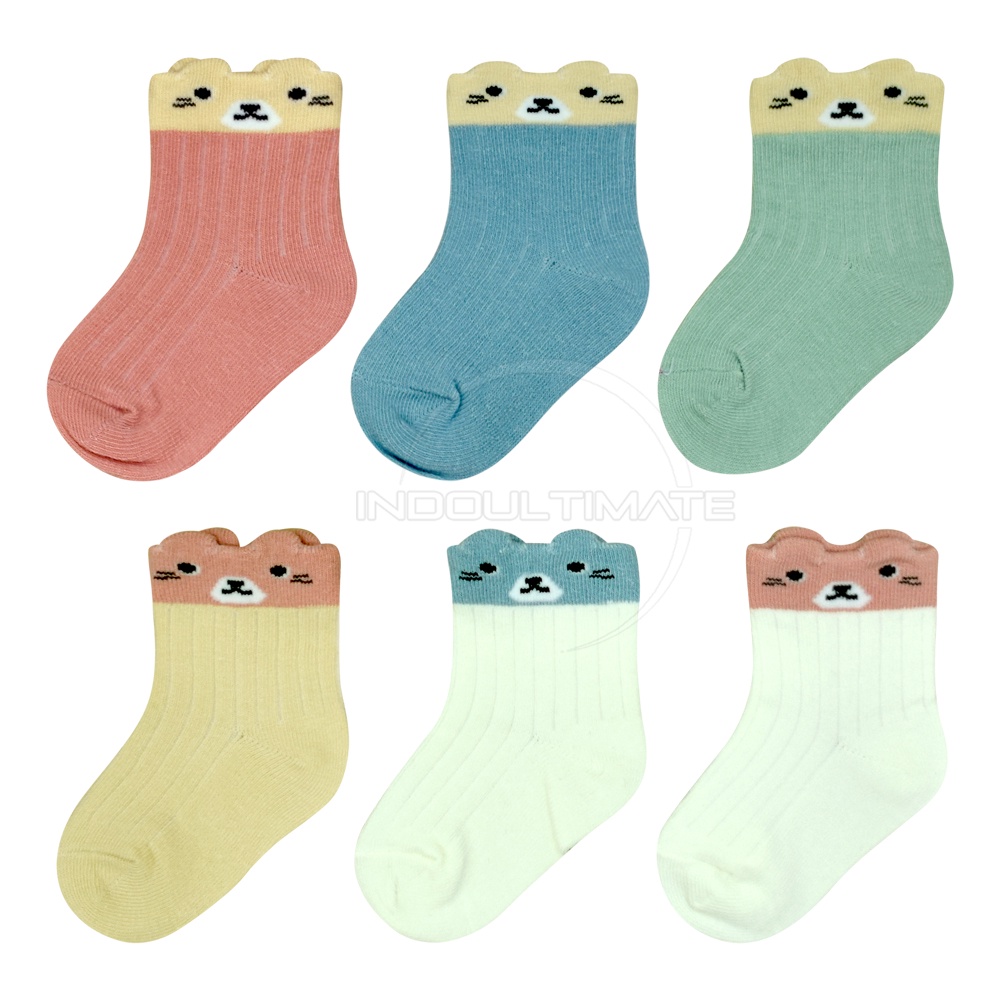 Kaos Kaki Anak Bayi Balita Laki-Laki Perempuan Kaos Kaki Anak Bayi Cewek Cowok Baby Socks KKA-702 Alas Kaki Pelindung Kaki Kid Sock Anak Foot Cover Kaus Kaki Kaos Kaki Karakter Baby Sock