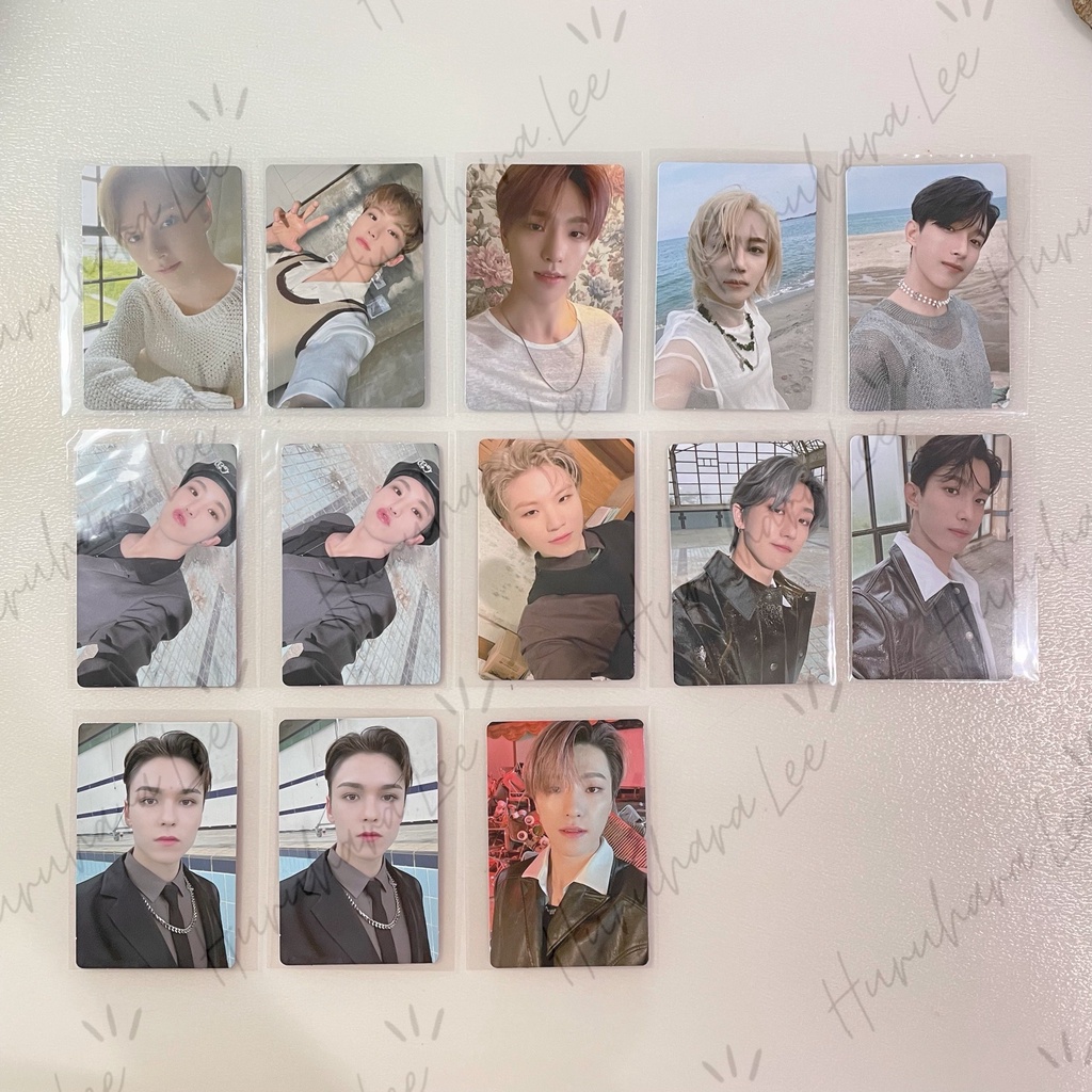 [READY STOCK] PHOTOCARD PC ATTACCA SEVENTEEN OP3 WONWOO VERNON DINO CARVER CARAT VERSION SELFIE DINO