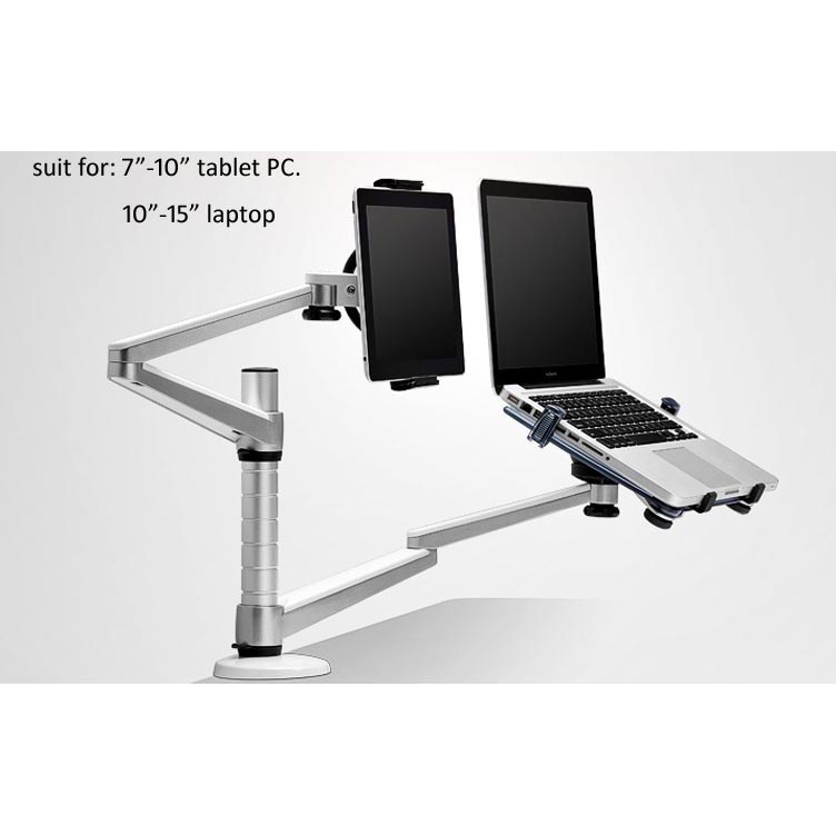 Bracket Laptop dan Tablet Holder Multifungsi - OA-9X - Silver