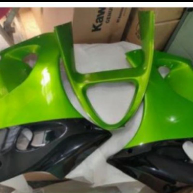 sayap fairing ninja rr old hijau metalik original