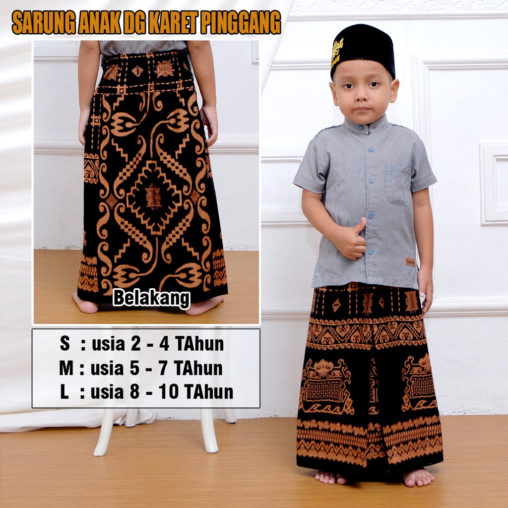 Sarung Anak Modern Motiv Terbaru Untuk Usia 2-10 Sarung Batik anak Model Rok Praktis Bahan Katun Lembut Adem Di Pakai