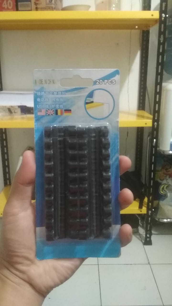 Profita Magic Clamp Cable/kabel Klem Profita Ajaib Isi 20 Pcs