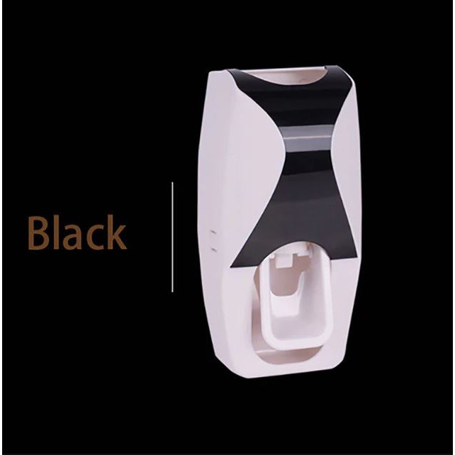 BAISPO Set Gantungan Rak Sikat Gigi + Dispenser Odol - HLA0146 - Black