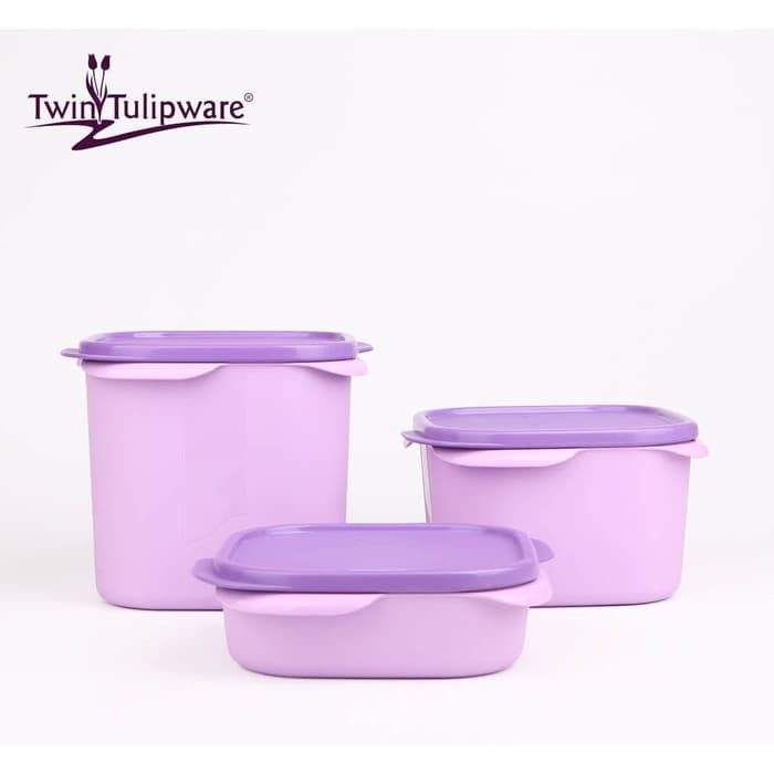 Square Storage Set Twin Tulipware Toples