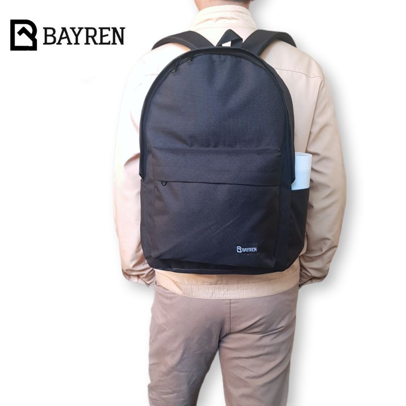 BYR 03 Tas Ransel Bayren Black Series Backpack Laptop Distro Pria Wanita