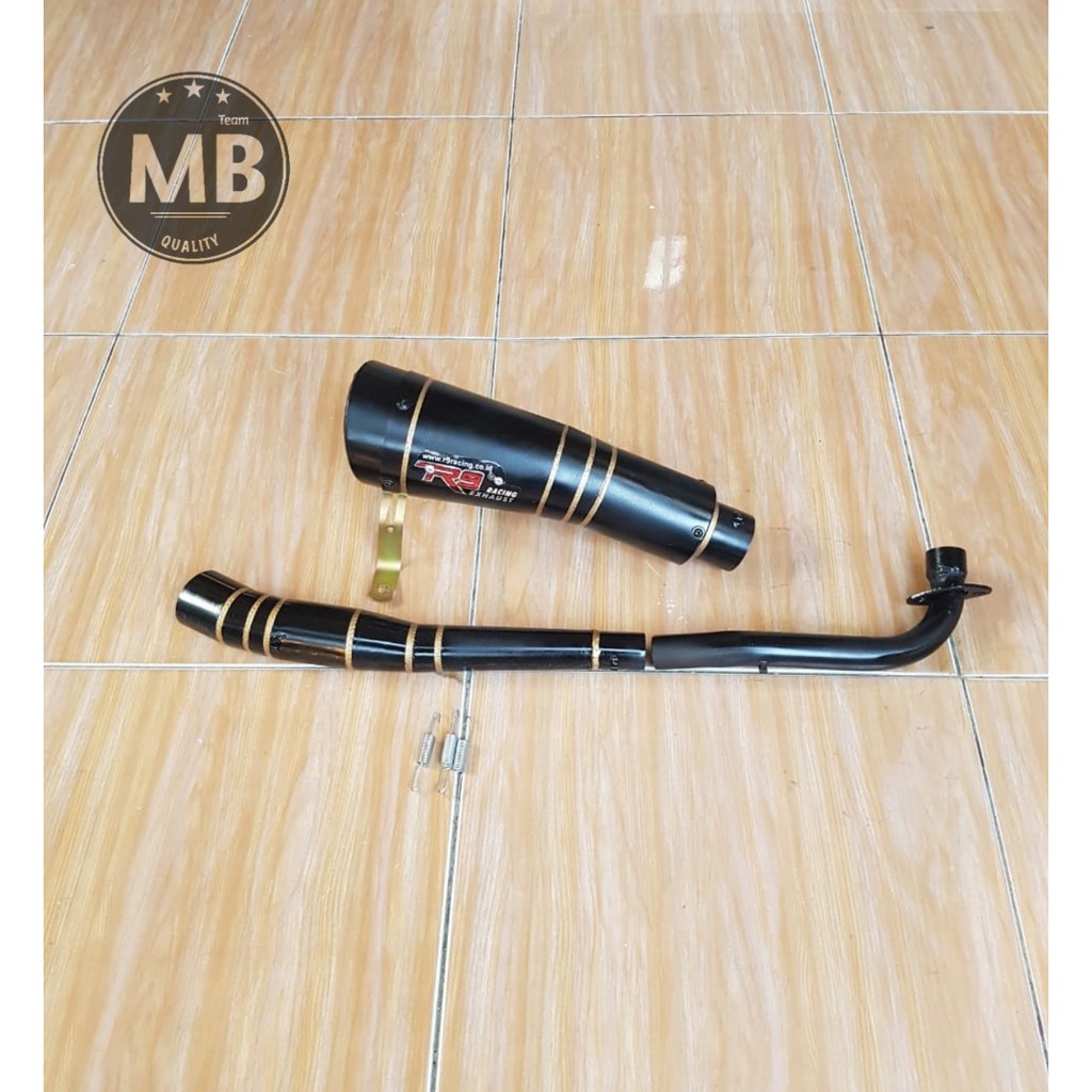 KNALPOT RACING VEGA ZR - VEGA R R9 H2 BLACK DOV MOTIF