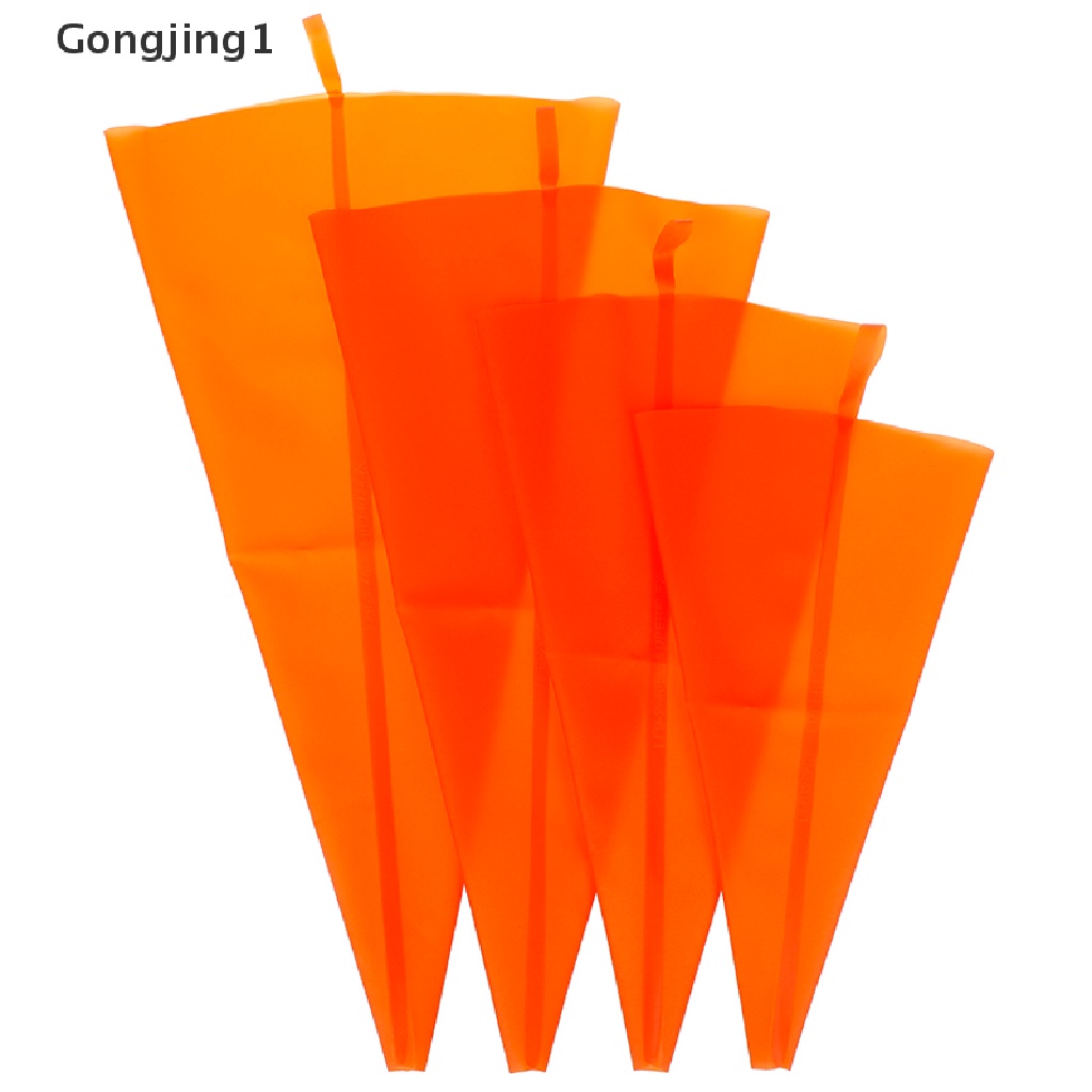 Gongjing1 Kantong Piping Bag Silikon Reusable Untuk Dekorasi Kue / Cupcake DIY