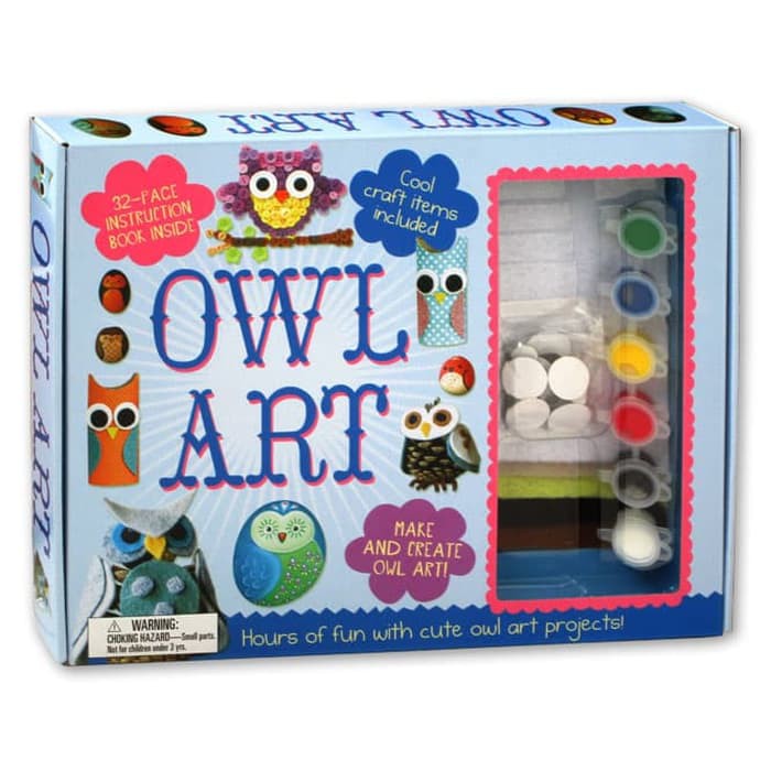 

Owl Art Box Set - Hours of Fun with Cute Owl Art Projects