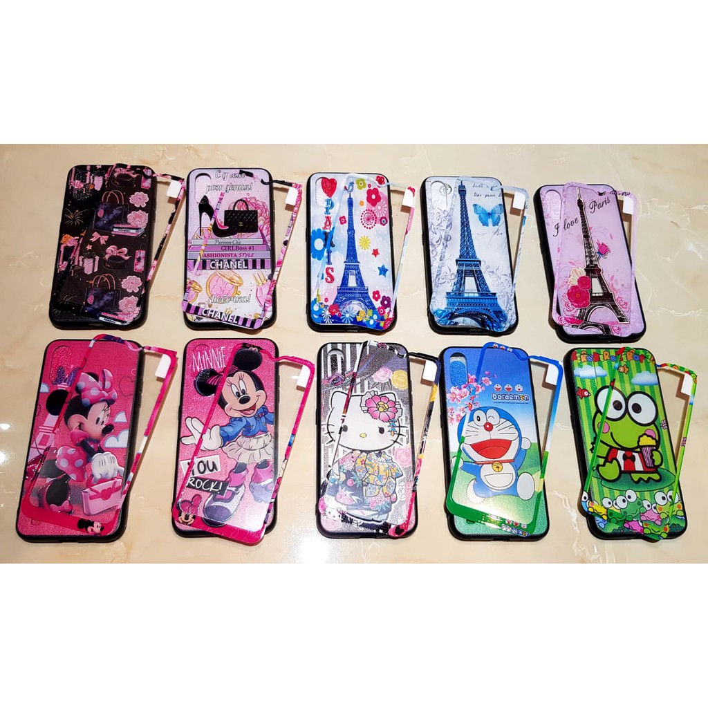 OPPO A9 2020 CASE 360 FULL PROTECTION MOTIF FREE TEMPERED GLASS