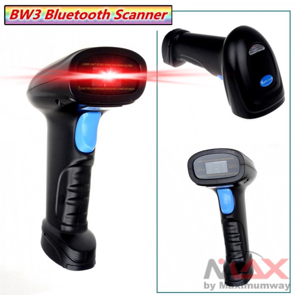 Scanner Barcode Bluetooth portable Wireless Auto-Sensing Laser Auto-Scan HP komputer USB plug