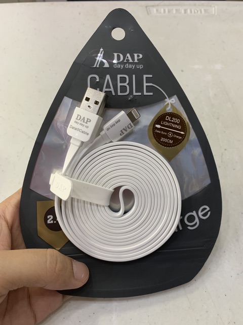 KABEL DATA LIGHTNING  DAP DL200 FAST CHARGING 2.4A