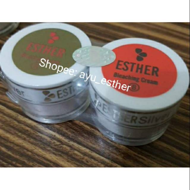 Esther silver original/ CREAM SAJA/ READY STOCK