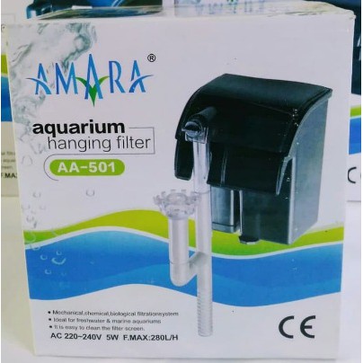 AA 501 FILTER AMARA AA-501 ,502 ,503 HANG ON FILTER GANTUNG AQUARIUM AQUASCAPE/AQUARIUM Murah