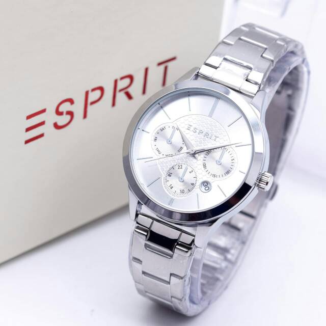 Jam Tangan Wanita Esprit Chrono Off Body Silver