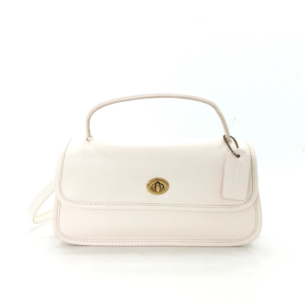 COACH X Runway Turnlock Leather Top Handle Bag