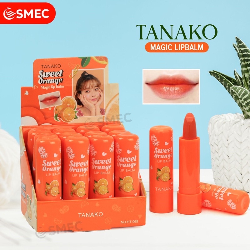 LIPS BALM PEACH SODA dan SWEET ORANGE ALOEVERA 1 pcs termurah