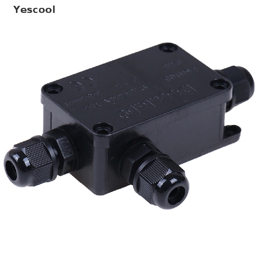 Yescool 3Way IP66 outdoor waterproof cable connector junction box with terminal 450v .