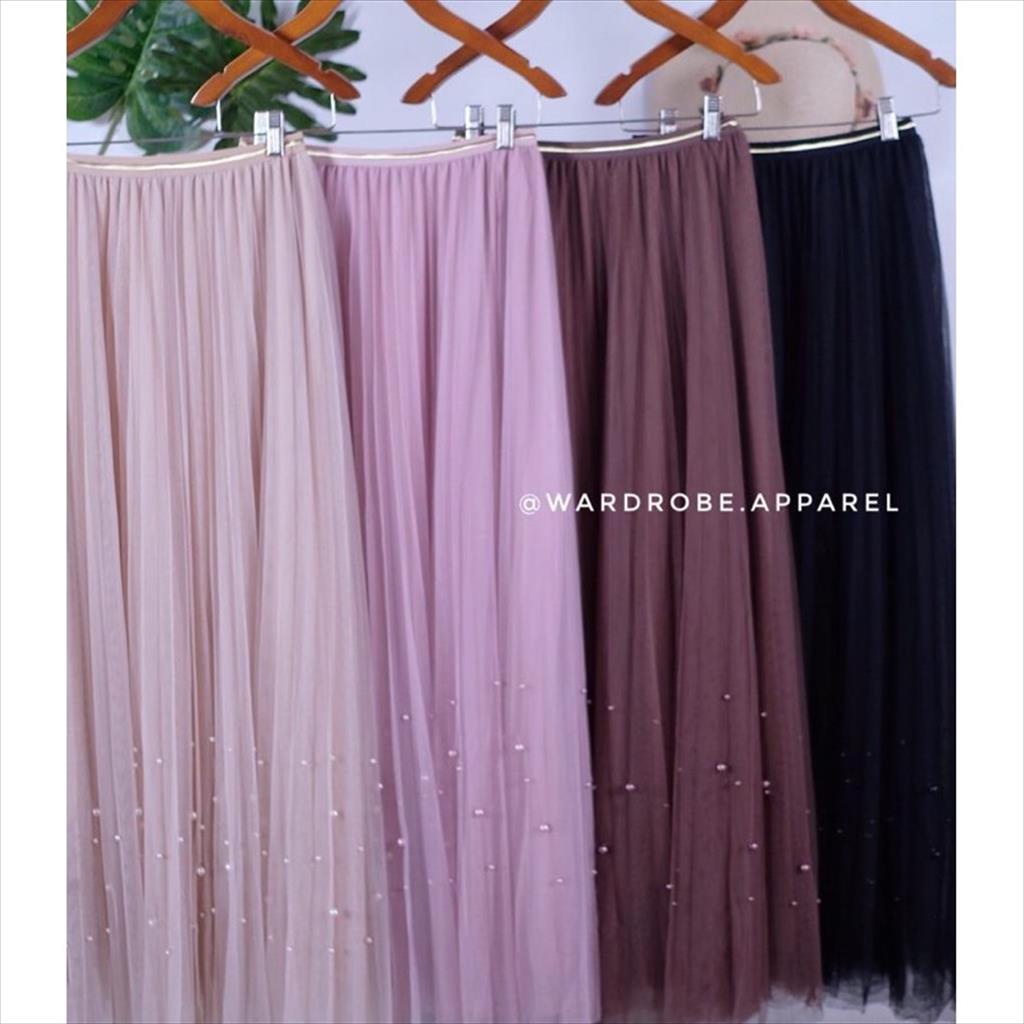 Rok tutu 4 layer + mutiara premium bangkok bkk / rok tutu mutiara import