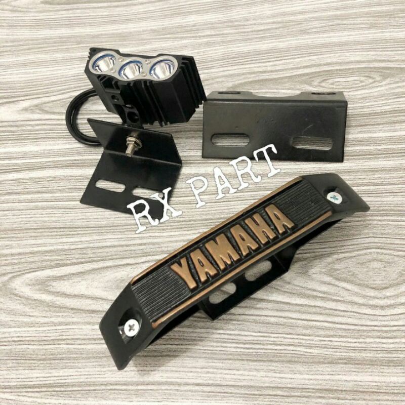 Lampu sorot/tembak owl led 3mata  plus breket dan kumis rxking rx king rx k