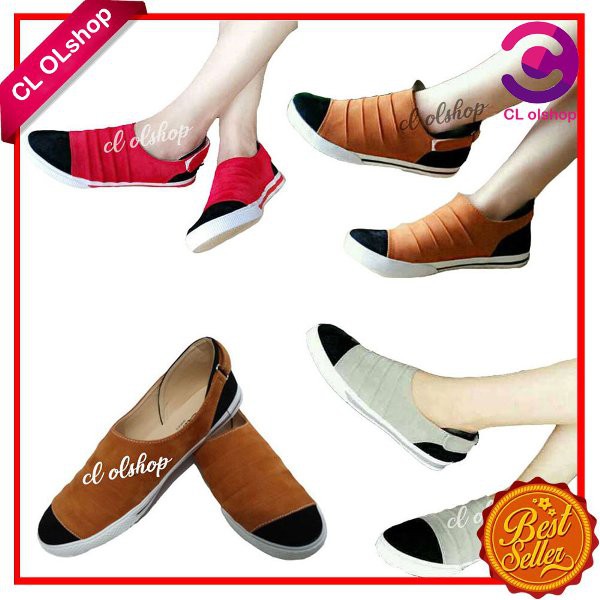 Sepatu Santai Wanita Sepatu Slip On Wanita Sepatu Wanita Terbaru Sepatu Kekinian Sepatu Model