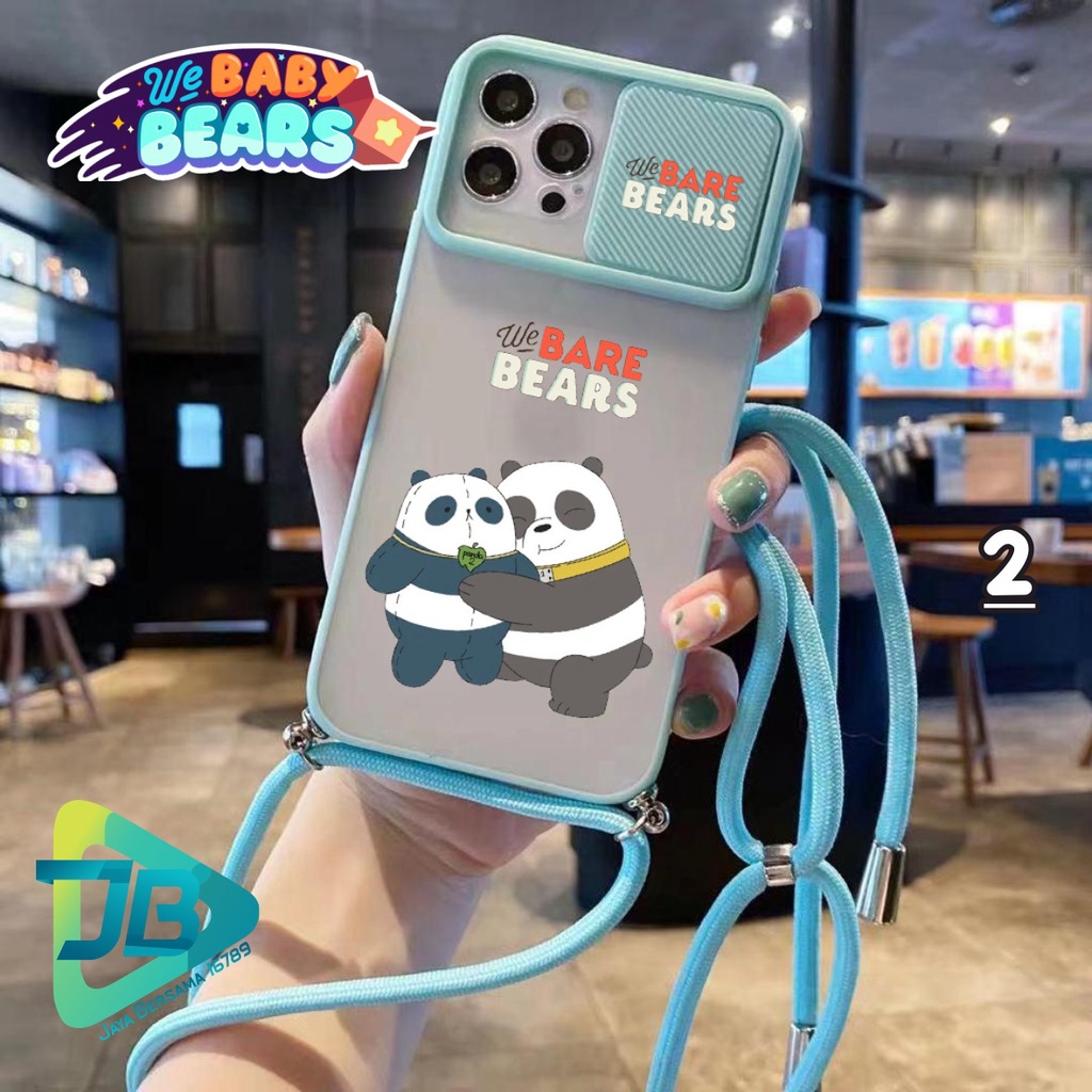 SOFTCASE SLINGCASE SLIDE PELINDUNG KAMERA WE BABY BEARS SAMSUNG OPPO VIVO REALME IPHONE XIAOMI ALL TYPE JB4866