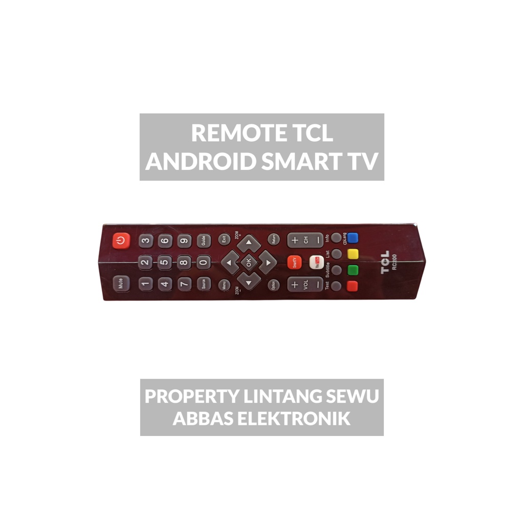 REMOTE REMOT KONTROL SMART TV TCL RC200